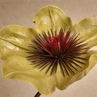 armygrøn euriklea kunstig blomst gammel tysk plastik blomst genbrug 